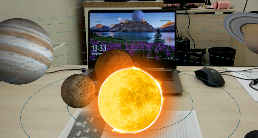 Solar System AR Interface